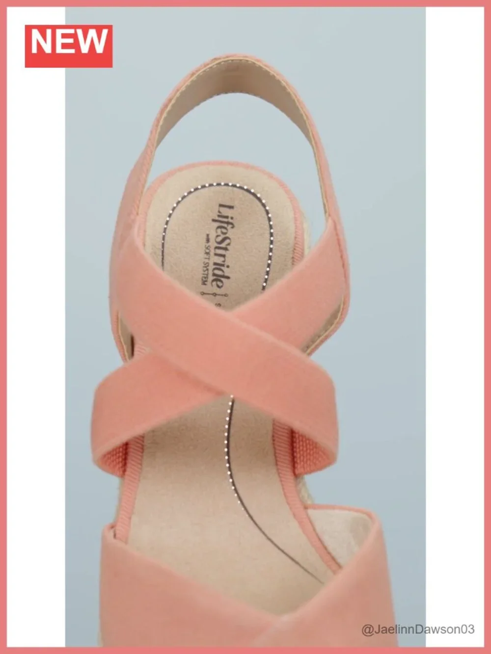 LifeStride Women's Espadrille Wedge Sandals - Soft System Comfort